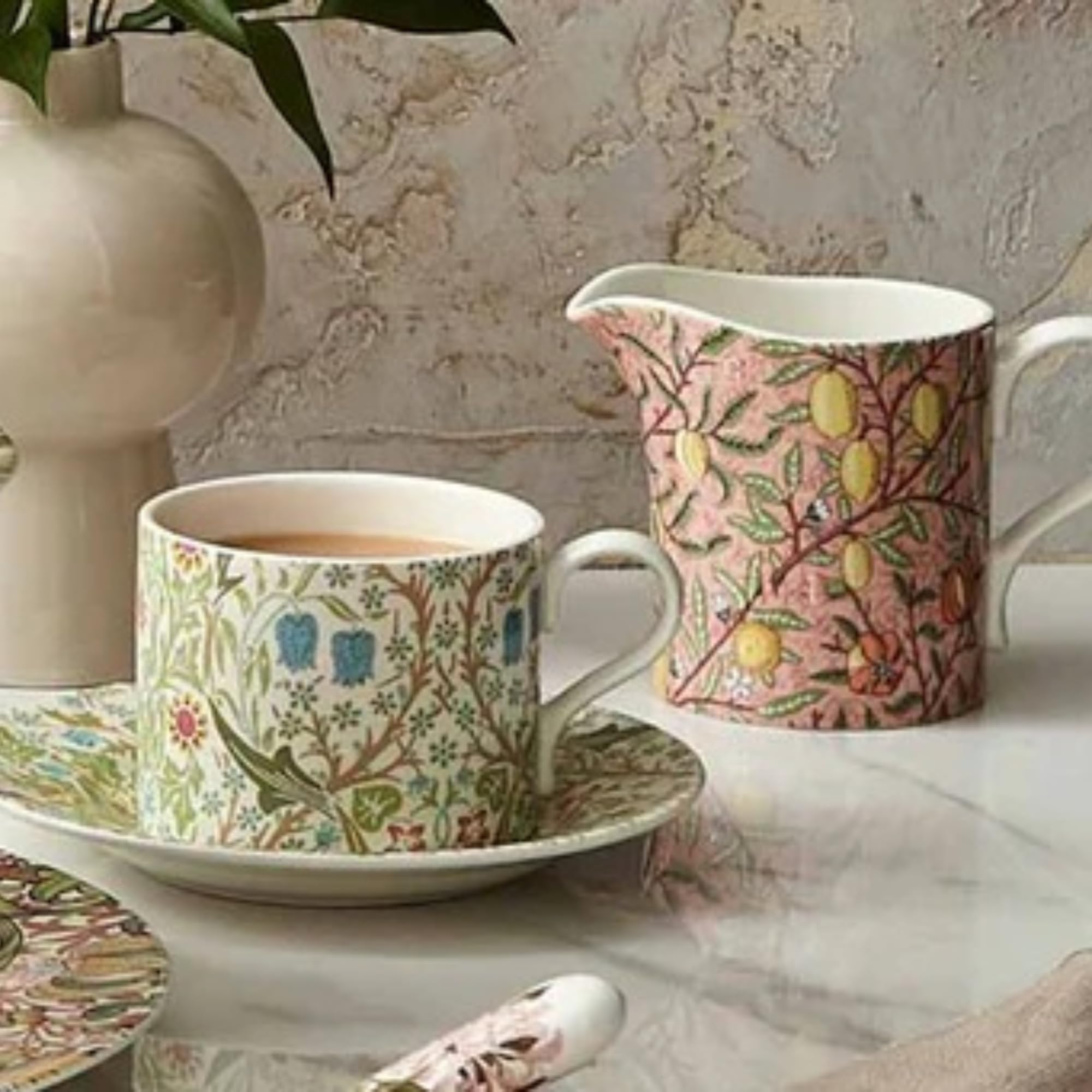 Morris & Co. 10oz Decorative Pitcher - Pomegranate Fruit Earthenware Jug for Milk, Cream (3.9" x 5.4") - Beautiful Kitchen & Tabletop Serving Pitcher - Dishwasher & Microwave Safe - Image 6