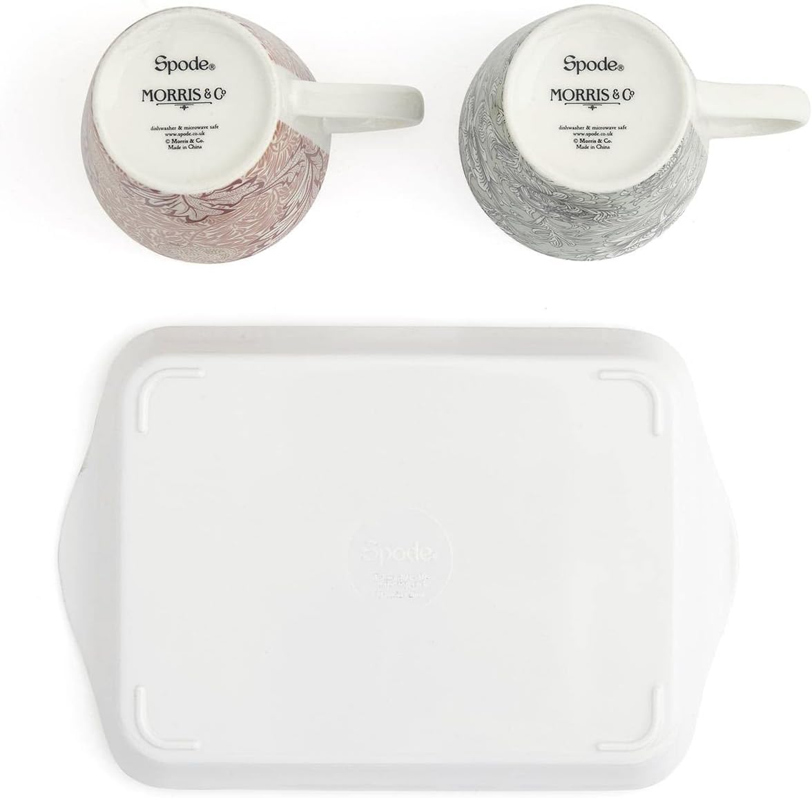 Portmeirion Pimpernel Floral Porcelain Mug & Tray Set - Porcelain & Melamine, Decorative Drinkware for Entertaining or Serving Hot Beverages - Elegant Gift for New Couples & Housewarming - Image 5