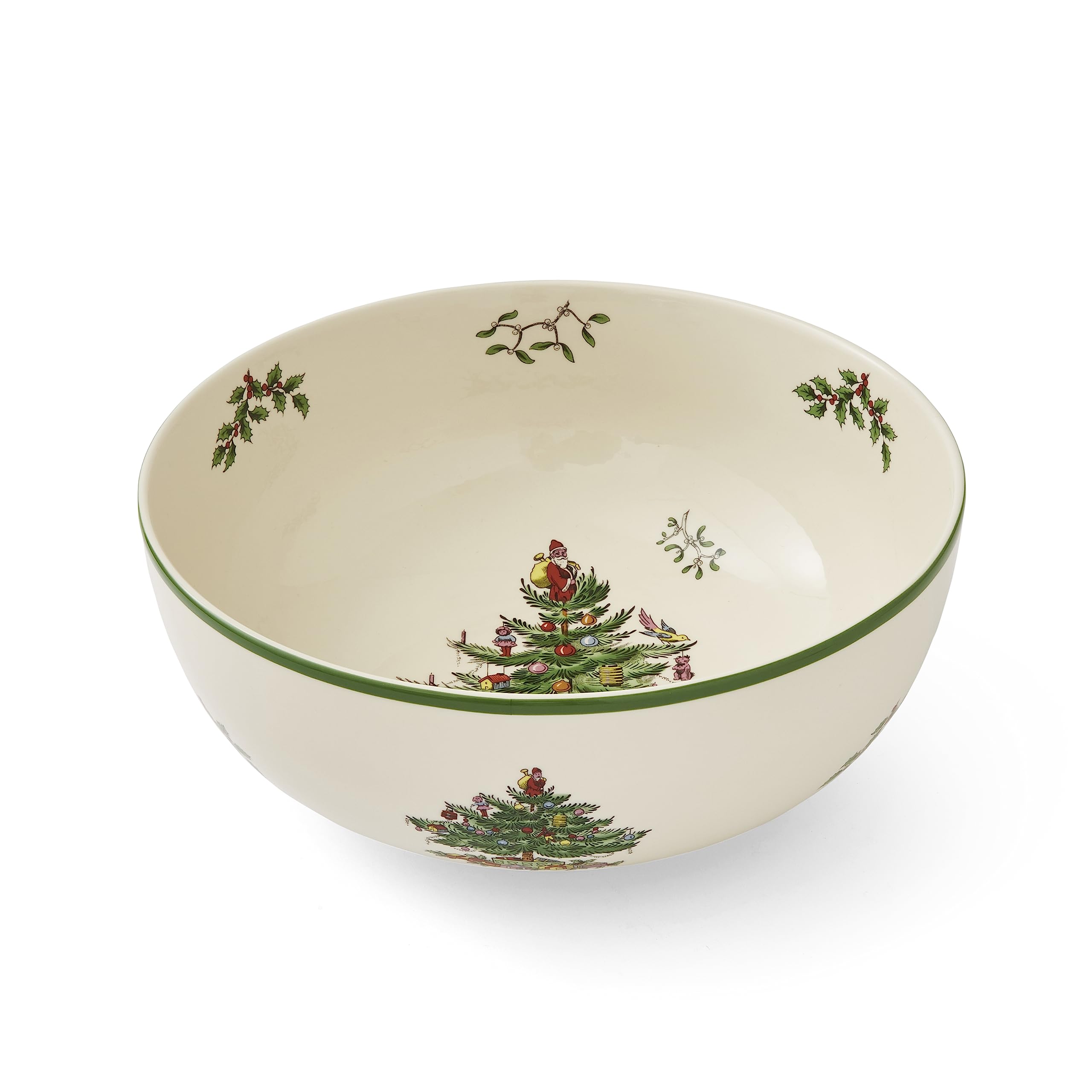 Portmeirion Spode Christmas Tree Serving Bowl, 9-Inch Holiday Dish for Pasta, Salad, Fruit & Side Dishes, Earthenware Tableware, Perfect for Entertaining & Holiday Decor, Dishwasher Safe - Image 4