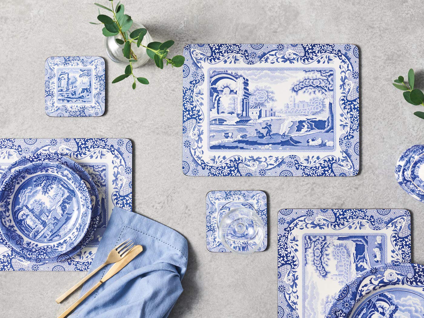 Spode Blue Italian 'SMALL SIZE' Placemats 12 x 9" (Box of 6) - Image 5