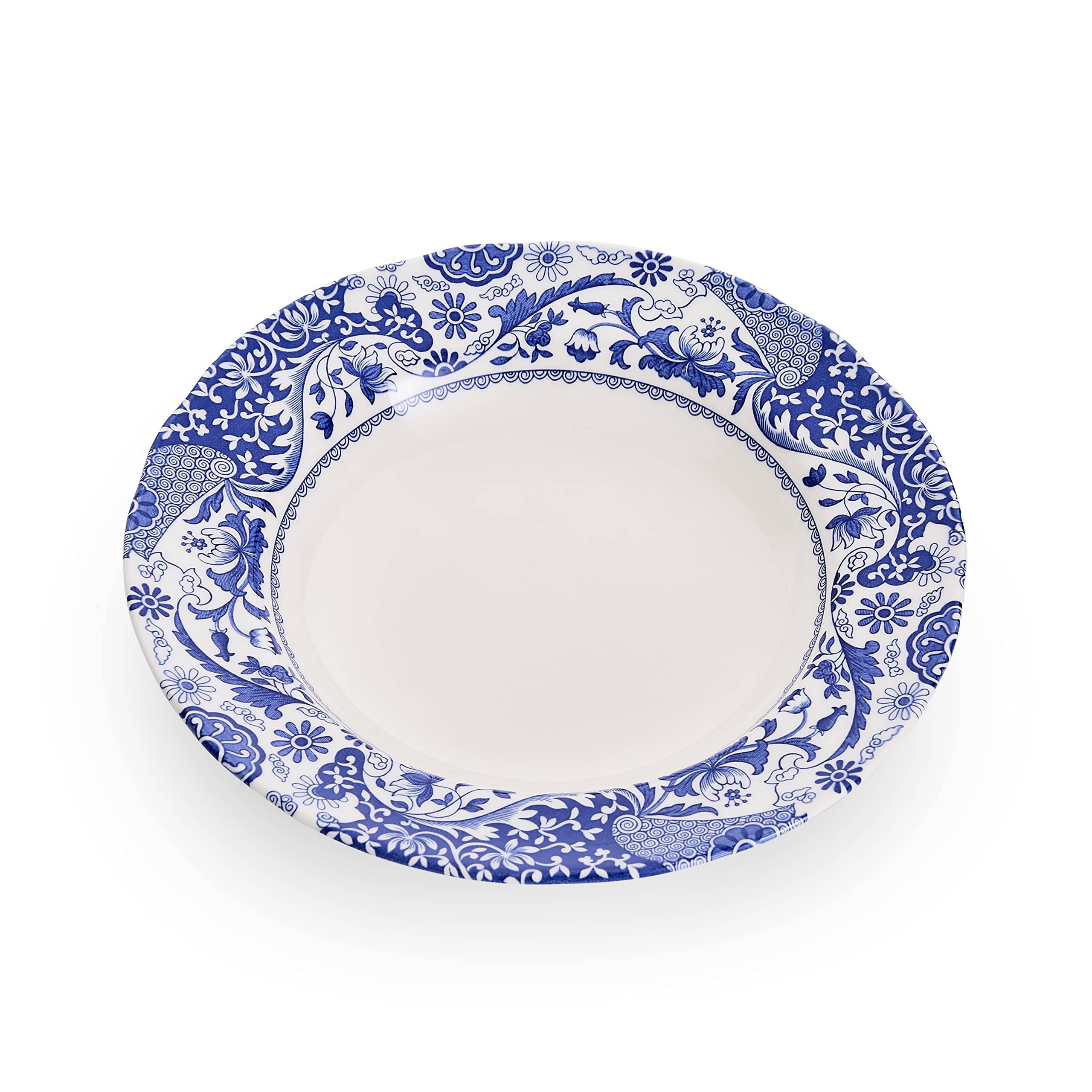 Spode BRO0210 Brocato Set of 4 23cm Rimmed Soup Plates, Blue & White - Image 9