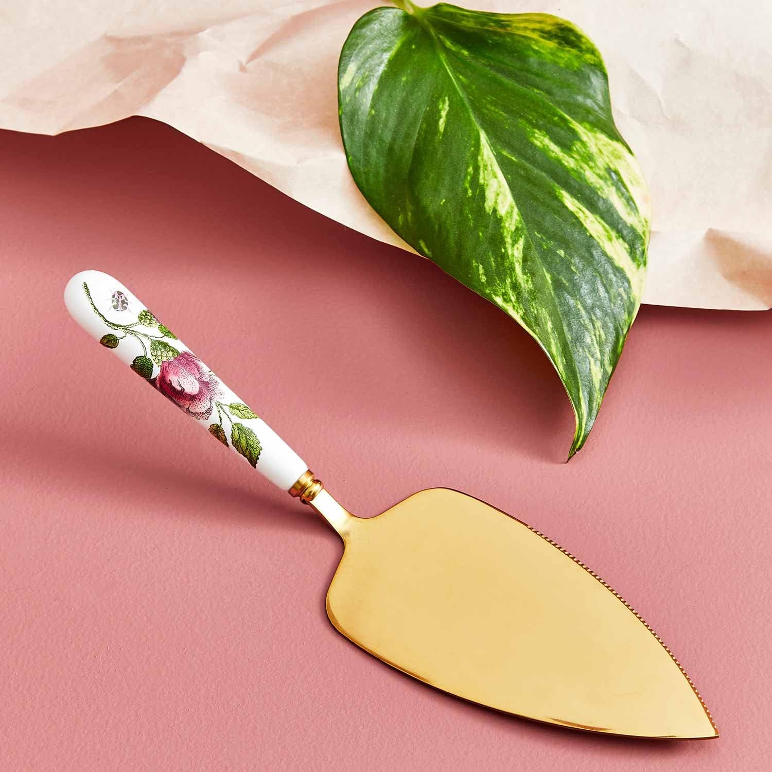 Spode Creatures of Curiosity Cake Knife, Floral Porcelain Handle - 10" Stainless Steel Cake Server Featuring Victorian Style Details for Elegant Dessert Presentations - Great for Weddings & Birthdays - Image 7