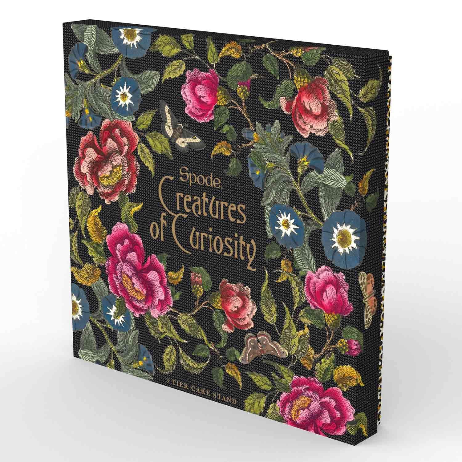 Spode Creatures of Curiosity Collection 3-Tier Cake Stand, Made of Fine China, Dessert Stand, Tiered Serving Trays with 3 Motifs, Party Serving Trays for Fruit & Pastry - Image 3