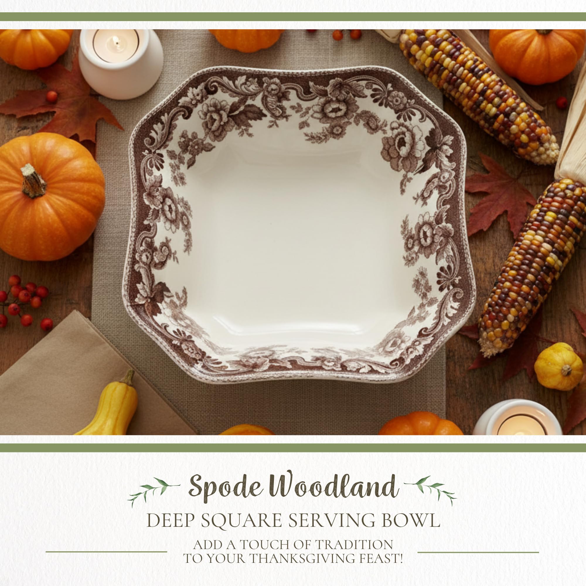 Spode Delamere Square Serving Bowl - Image 3