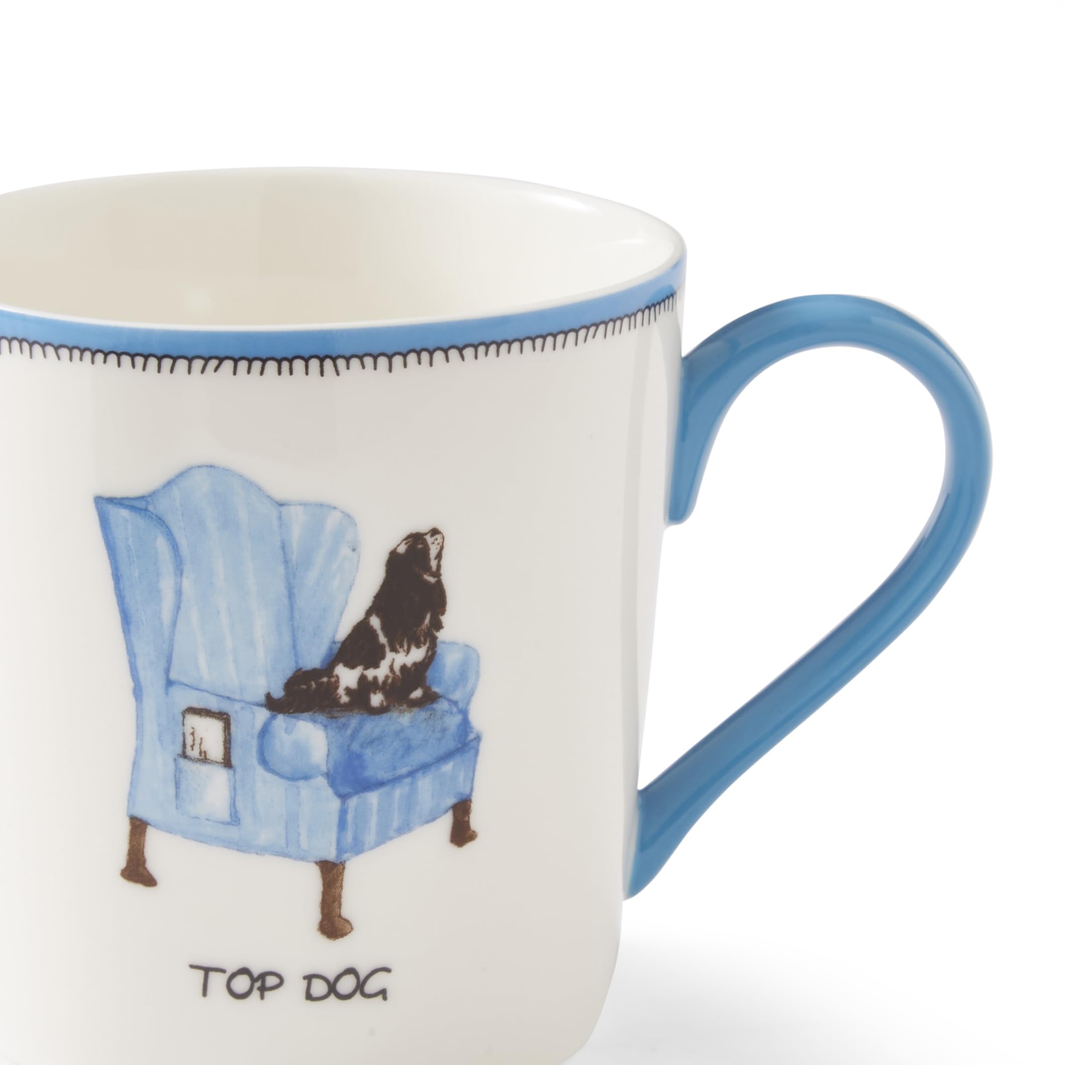 Spode Kit Kemp 12oz Doodle Mug | Top Dog- Unique Doodle Pattern | Fine China | Dishwasher Safe | For Coffee and Tea | Ideal Celebration Gift | Home or Office Use - Image 3
