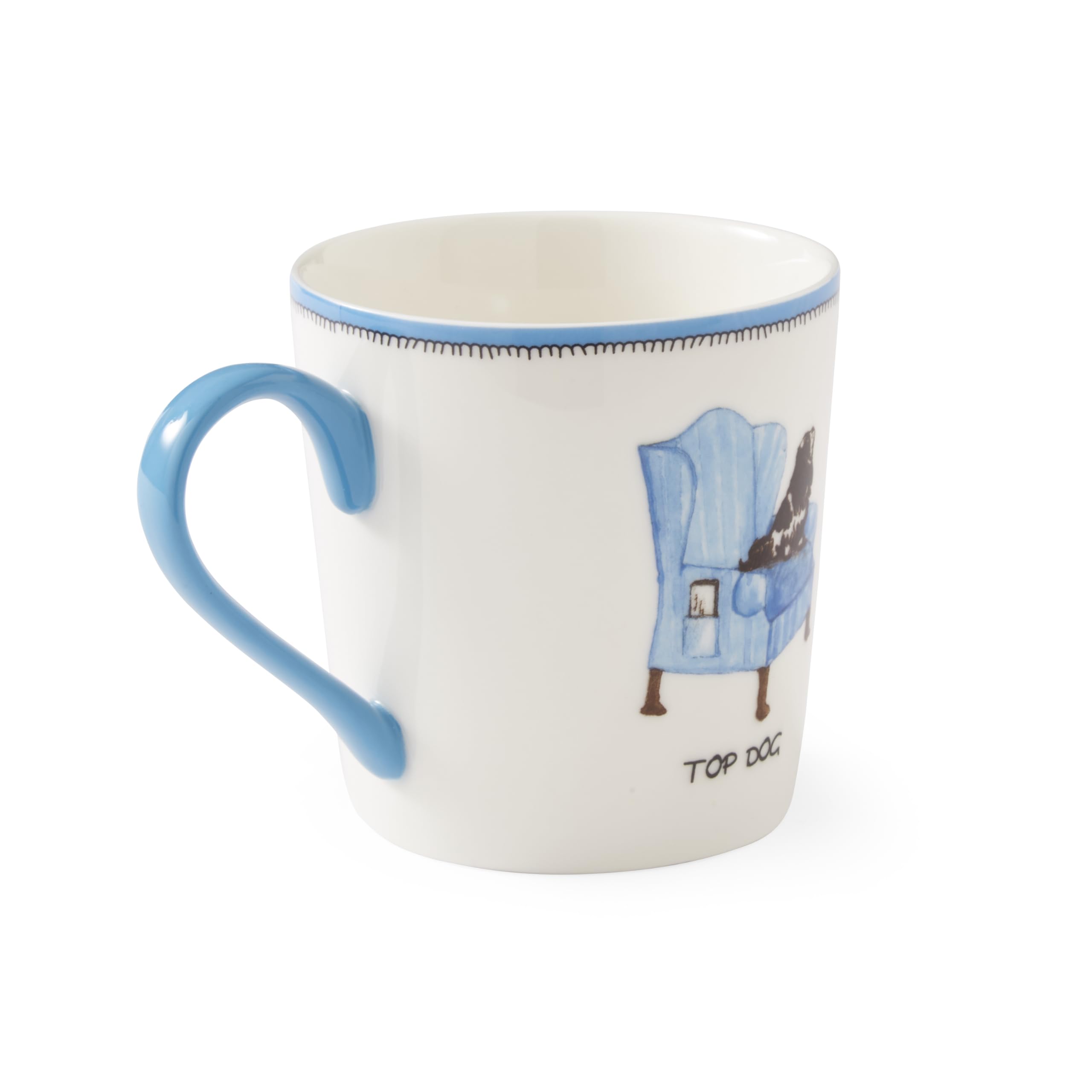 Spode Kit Kemp 12oz Doodle Mug | Top Dog- Unique Doodle Pattern | Fine China | Dishwasher Safe | For Coffee and Tea | Ideal Celebration Gift | Home or Office Use - Image 4