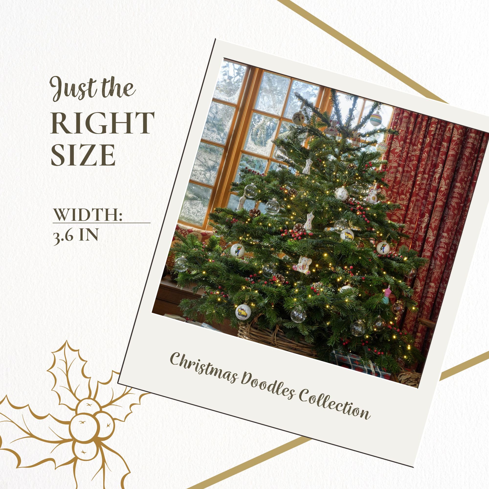 Spode Kit Kemp Christmas Ornament - Calypso Mannequin Porcelain Handcrafted Festive Charm, Unique Holiday Ornaments with Whimsical Design, Keepsake Holiday Decoration for Gifting - Image 7