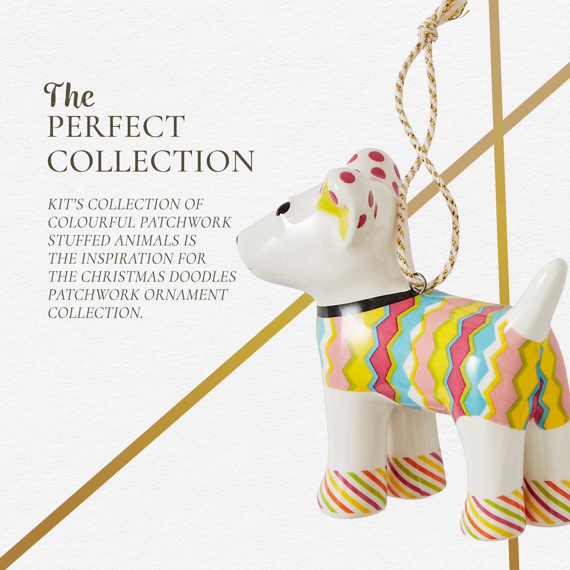 Spode Kit Kemp Christmas Ornament, Tiffany Pooch, 3", Porcelain, Handcrafted Festive Charm, Perfect for Holiday Decorating, Keepsake Ornament & Tree Decoration & Gift for Christmas & Holiday Giving - Image 7