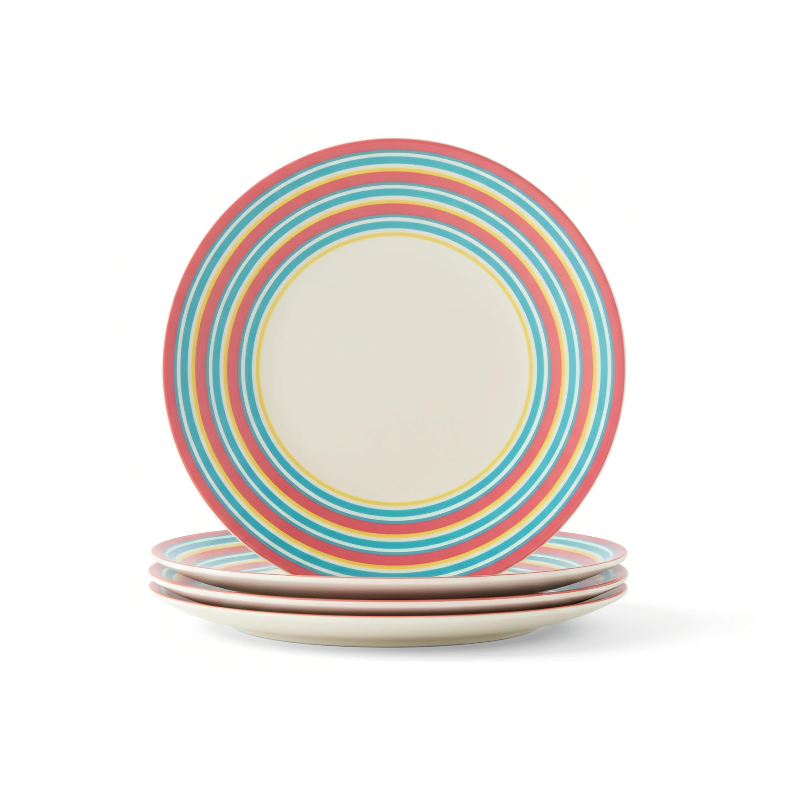 Spode Kit Kemp Salad Plate | 9.3” Calypso Stripe Platter | Made from Porcelain | Dishwasher and Microwave Safe | Vibrant Dinnerware Ideal for Summer - Image 4