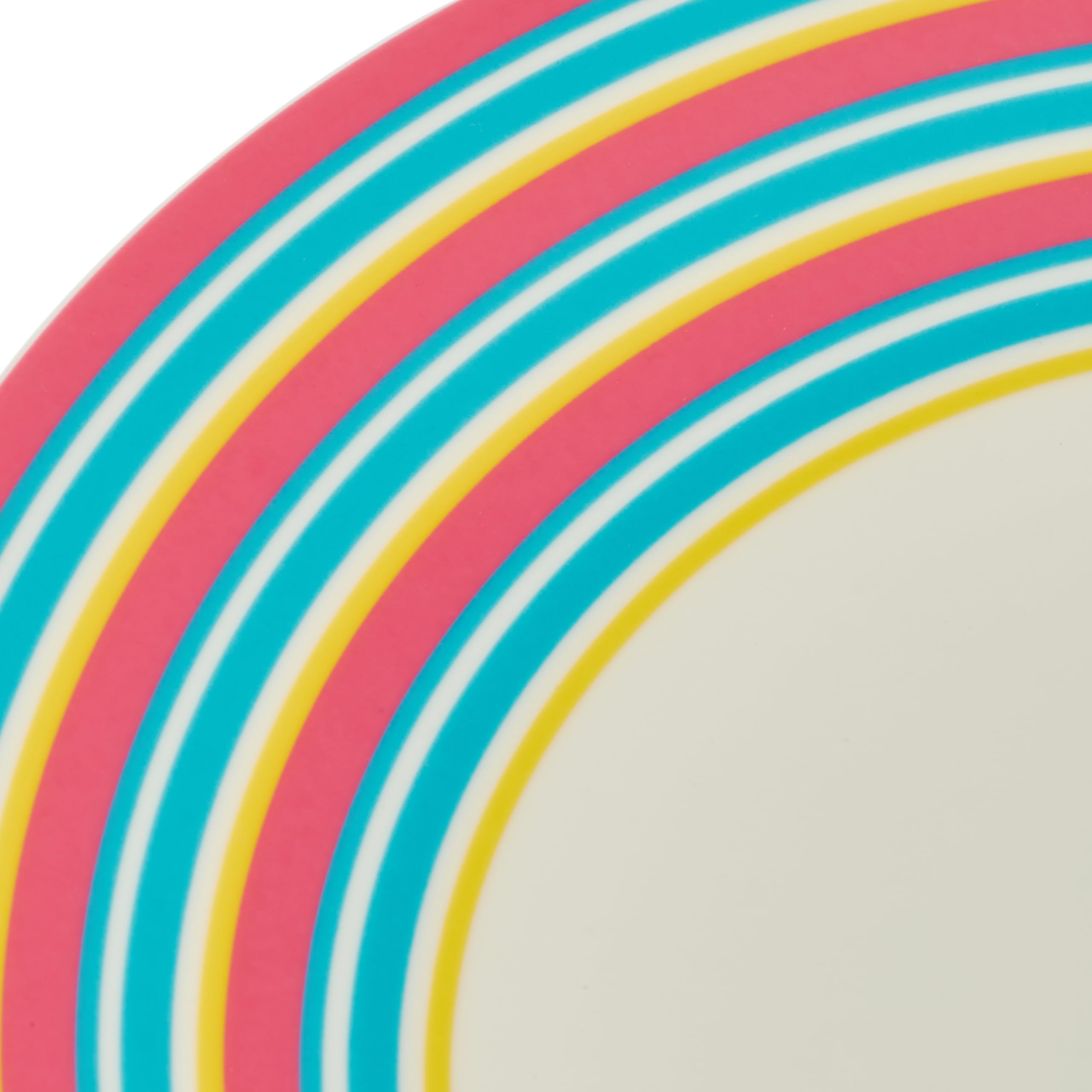 Spode Kit Kemp Salad Plate | 9.3” Calypso Stripe Platter | Made from Porcelain | Dishwasher and Microwave Safe | Vibrant Dinnerware Ideal for Summer - Image 6