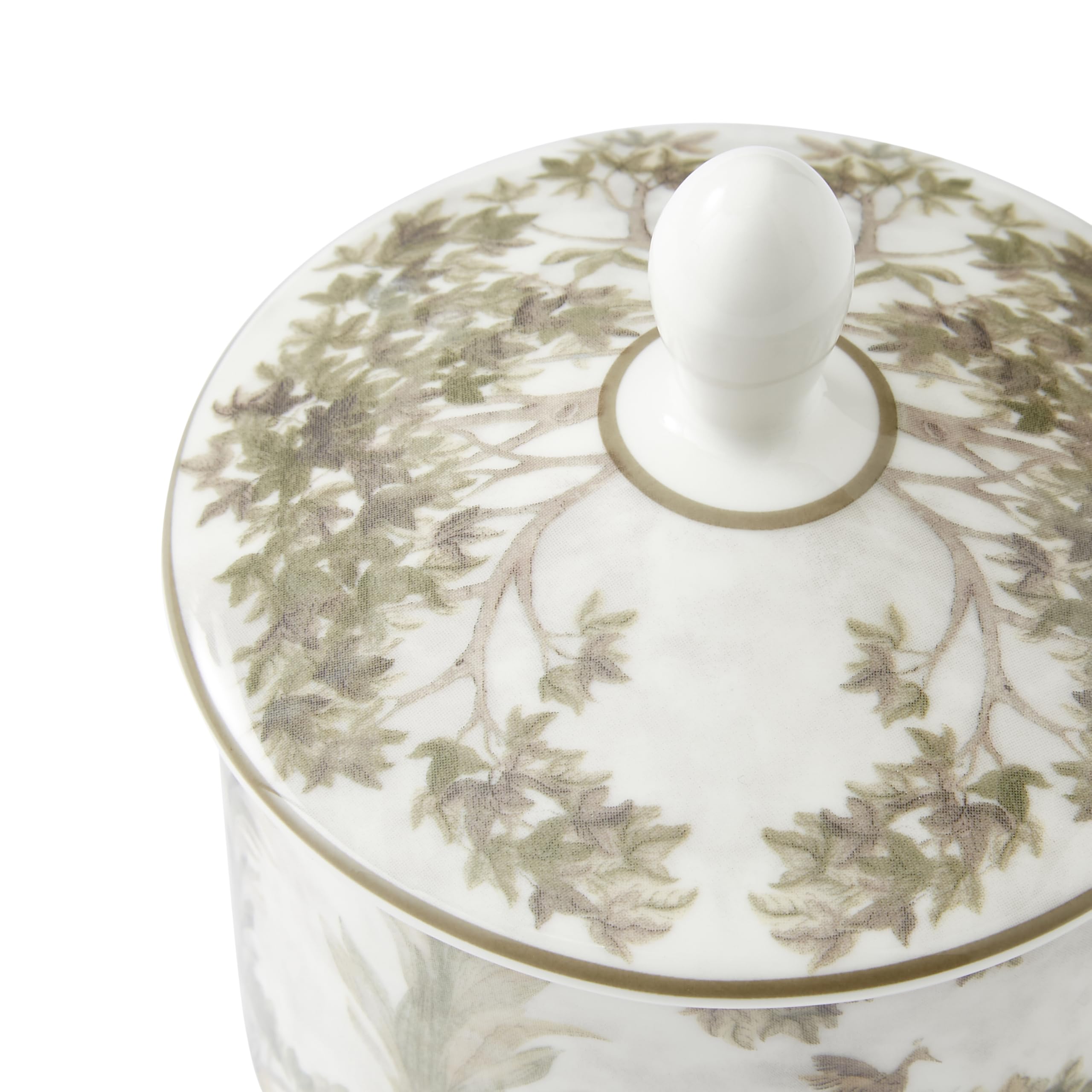 Spode Kit Kemp Tall Trees 10oz Sugar Bowl with Lid | Enchanted Forest Design | Porcelain | Dishwasher and Microwave Safe | For Tea and Coffee | Fabulous Gift | Home & Gathering Use - Image 3