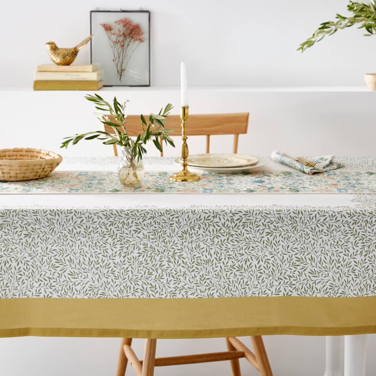 Spode Morris & Co. Tablecloth (51"x71") - 100% Cotton | Elegant and Soft Table Cover for Tea Parties, Dining, and Gatherings | Durable and Stylish Cotton Table Linen for Any Occasion - Image 5